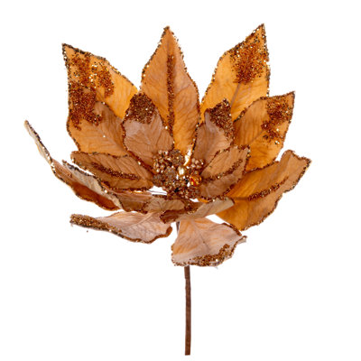 Vickerman Double Sided Artificial Velvet Poinsettia Pick