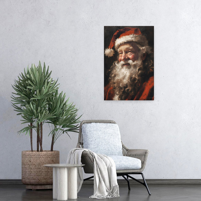 «Papa Noel», art contemporain abstrait, H 24 po x l 16 po