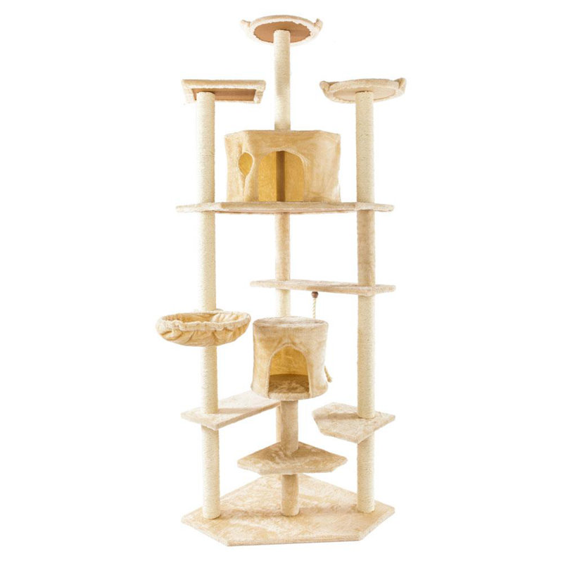 Condo pour chat 80" Alasdair, Beige