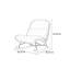 Chaise berçante moderne et luxueuse avec lumière moderne