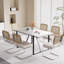 Ensemble de table de salle à manger avec chaises d'appoint rembourrées en velours-381291990-396102609-381291977