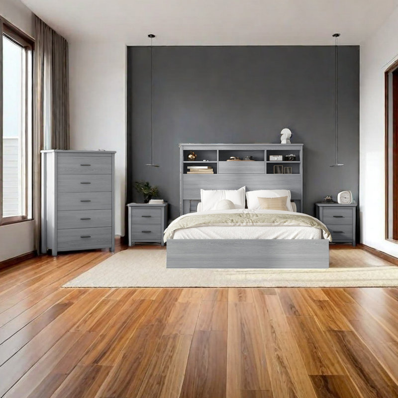 Tiene Piece Bedroom Set, Light Grey