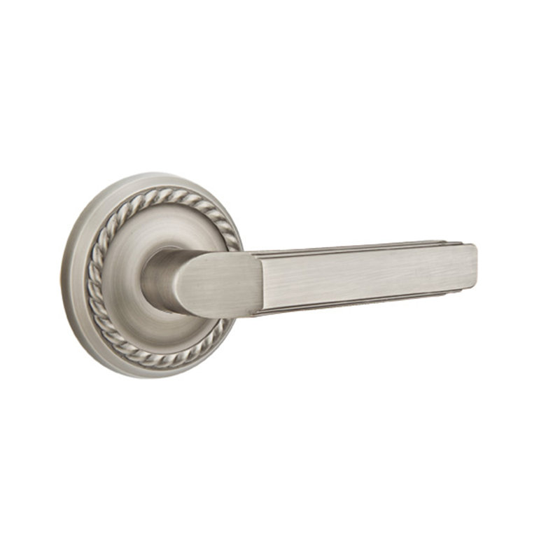 Levier de porte avec rosette Milano, Droite, Nickel antique