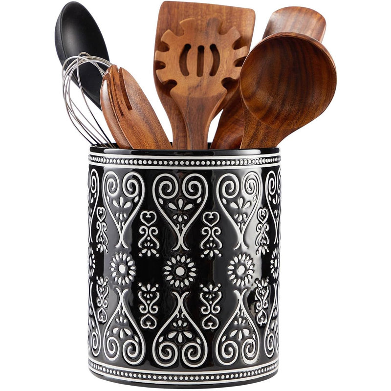 Black Heavy-Duty Ceramic Cutlery Rack