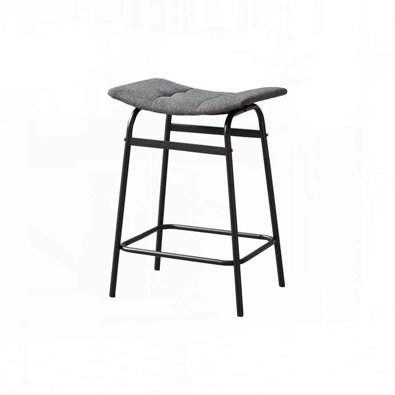 Barstool, Counter Height, Set Of 2,, Black