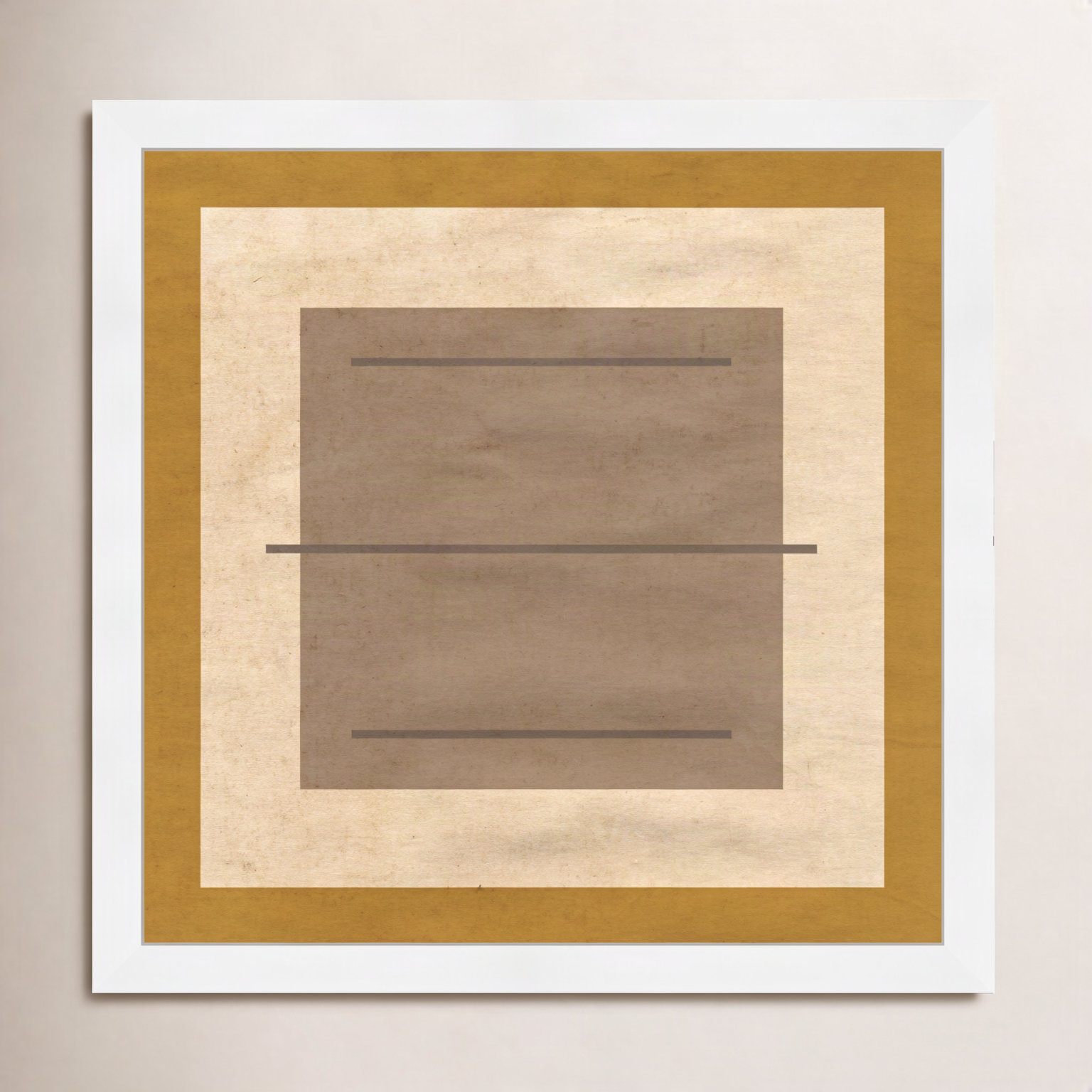 Amarillo Alberto Print by Oliver Gal, 32" H x 32" W x 0.5" D, White