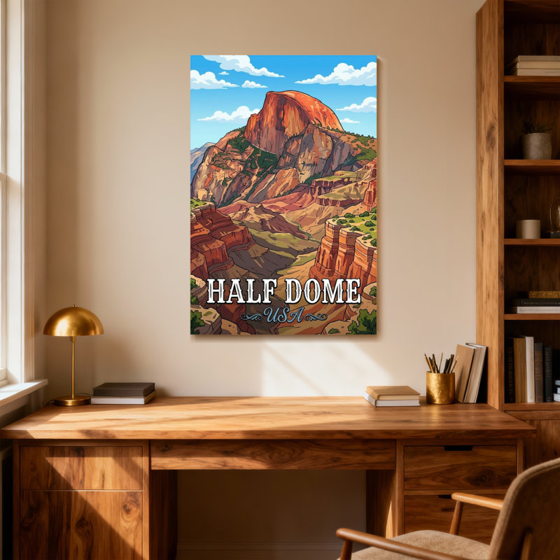 «Scenic & Cityscapes Half Dome Usa», reproduction d'art