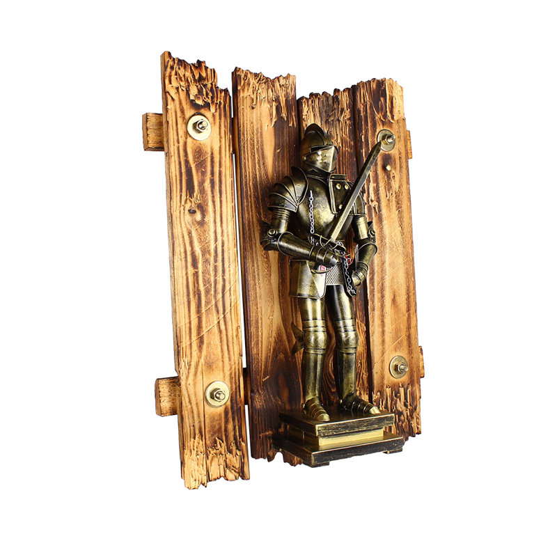 Retro Solid Wood Iron Wall Decor