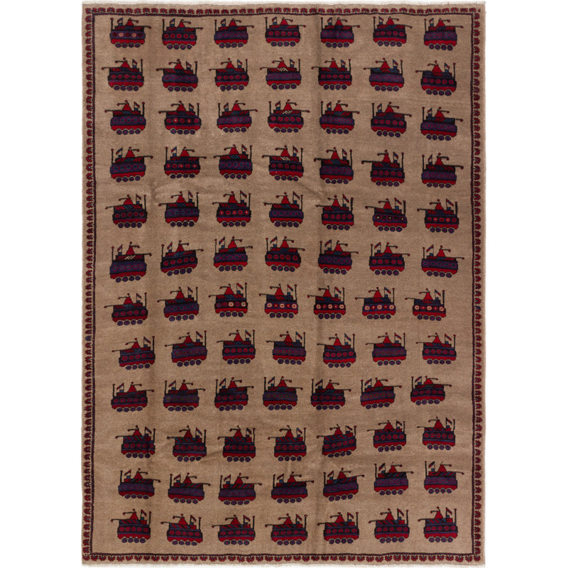 Hoddesd One-of-a-Kind 6'6" X 9' 2010s Wool Area Rug in