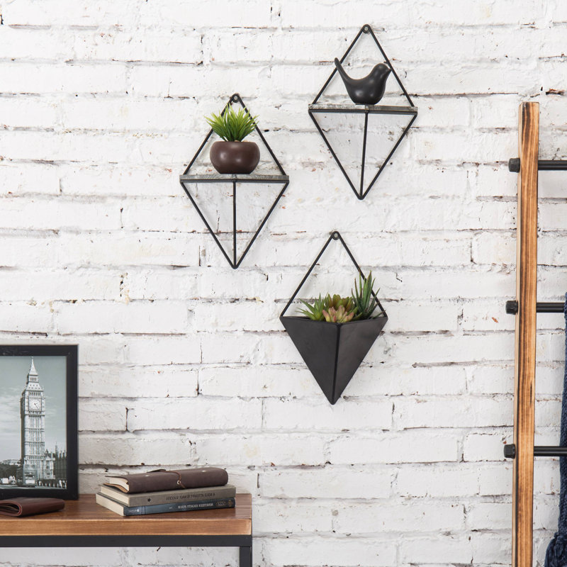 Triangle Metal Floating Shelf