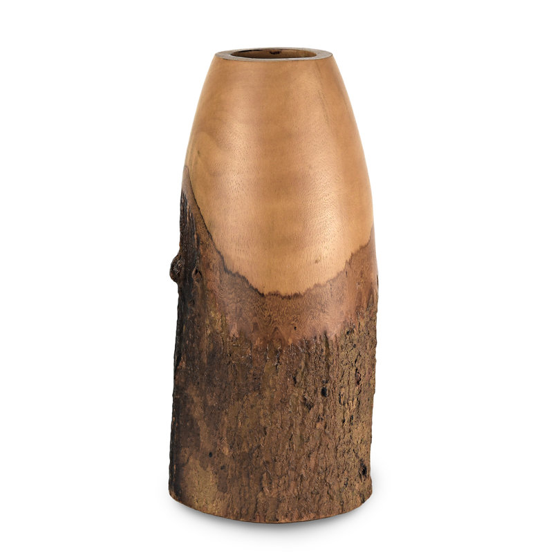 Aleshia Handmade Wood Table Vase