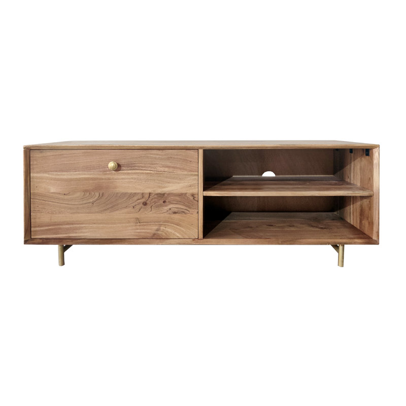 Carena Unfinished TV Stand, Oak