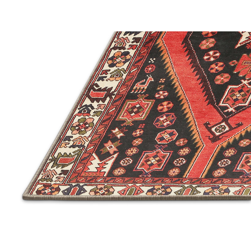 Tapis rouge à motif sud-ouest, Rectangle 2 pi x 4 pi