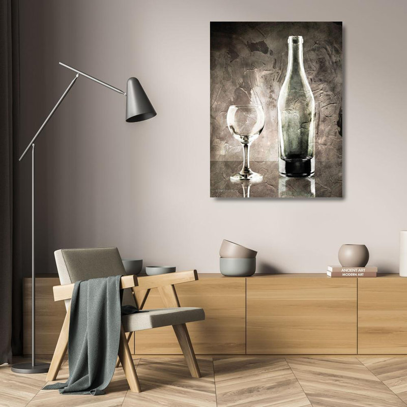 Art sur toile tendue Lark Manor ™ Bluebird Barn, titré: Moody Gray, H 24 po x l 19 po