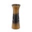 Vase de table en bois brun / noir 9 po