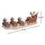 Transpac Resin 14.5 in. Multicolor Christmas Reindeer Santa Sleigh