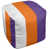 Blanc / orange / mauve