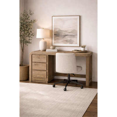 English Knotty Oak Junior Executive Desk
