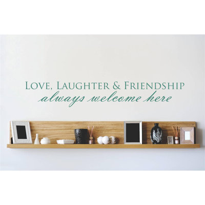 Décalcomanie murale « love », « rire & amitié always here here here »