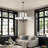Azil 12 - Light Steel Dimmable Chandelier