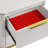 Kingsley Nightstand in Gold and White Finish