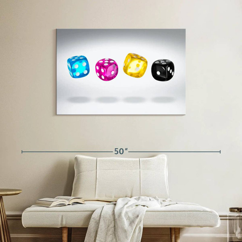 Senne Floating Dice, 26" H x 39" W