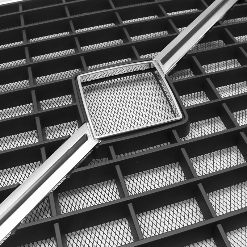 Chrome Front Grille Compatible With Volvo VNL Semi Trucks 2004-2017 With Bug Screen