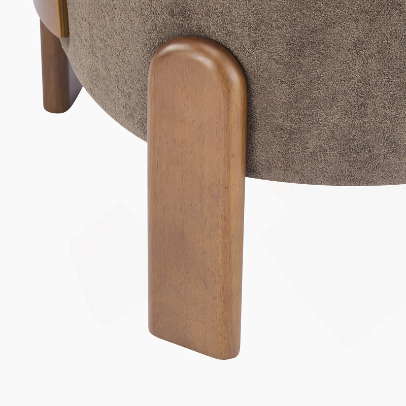 Fauteuil à oreilles Cozy, Marron foncé