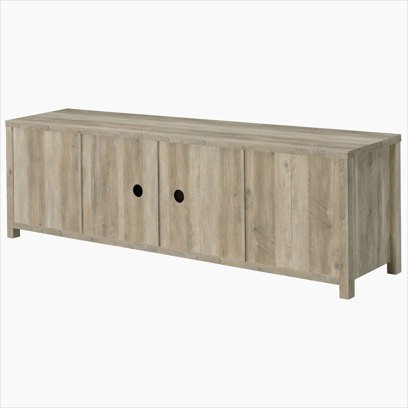 Lainey 2-piece Round Nesting Coffee Table Distressed Pine, Grey