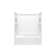 Performa 2 60 In. X 29 In. Vikrell Bath/Shower With Aging In Place Backerboards With Right Drain