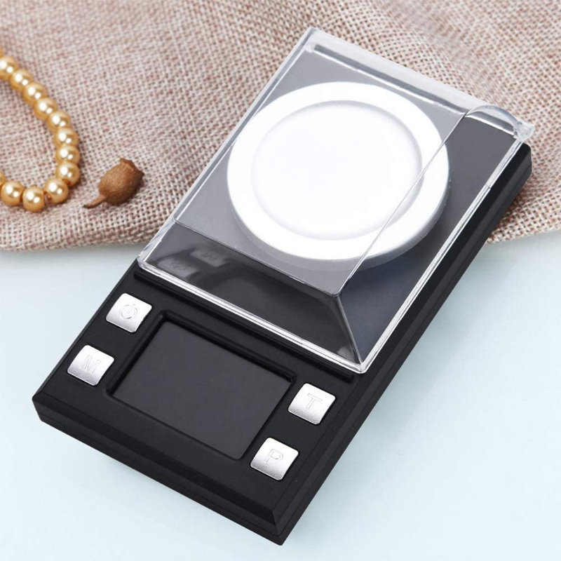 Mini balance numérique portative 100G / 0,001G avec écran LCD rétro-éclairé et pinces de calibrage pour bijoux
