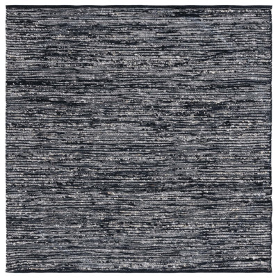Jarie Flat Weave Wool/Cotton Rug in Black