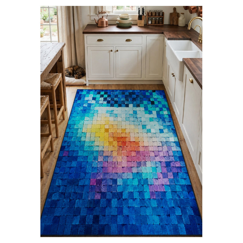 Tapis tissé à la crème Mosso, 4'11" x 9'10"
