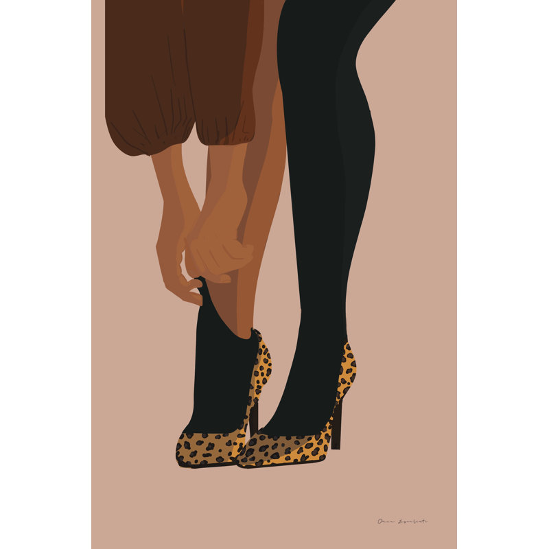 «Gorgeous Wild II» par Omar Escalante - impression sur toile tendue, H 36 po x l 24 po, Non, Toile encadrée noire