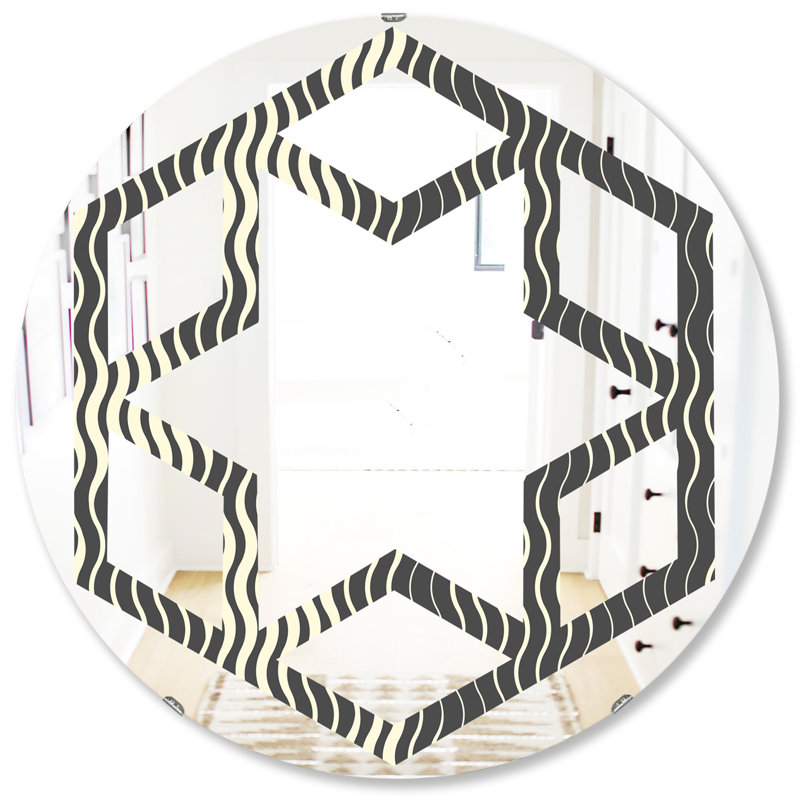 Miroir mural Hexagon Star, 31,5 po x 31,5 po