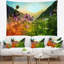 Tapisserie de vue pré multicolores floral-28487313
