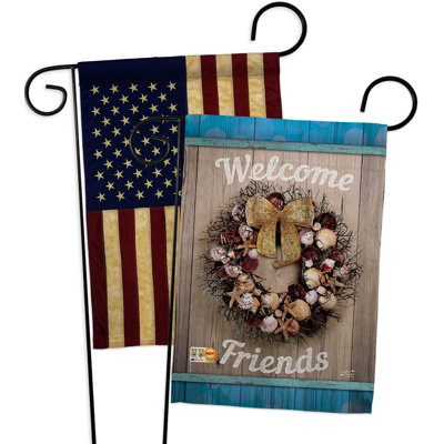 Double Sided 18.5 in. H x 13 in. W Polyester Garden flag