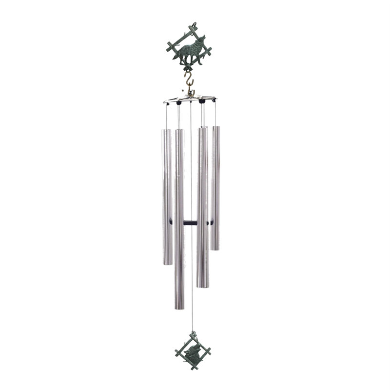 Carillon - loup 50 po - Tube, Argent