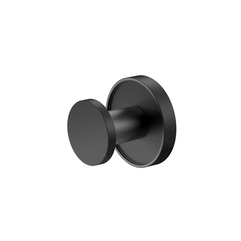 Sky Wall Mounted Single Robe Hook, Matte Black