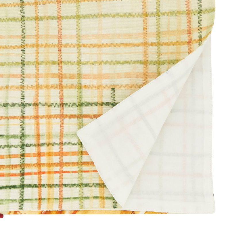 Cotton Blend Thanksgiving Table Runner