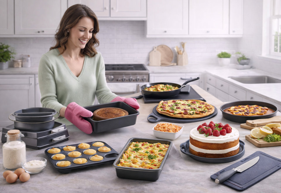 Cook, bake & serve with everyday kitchen essentials