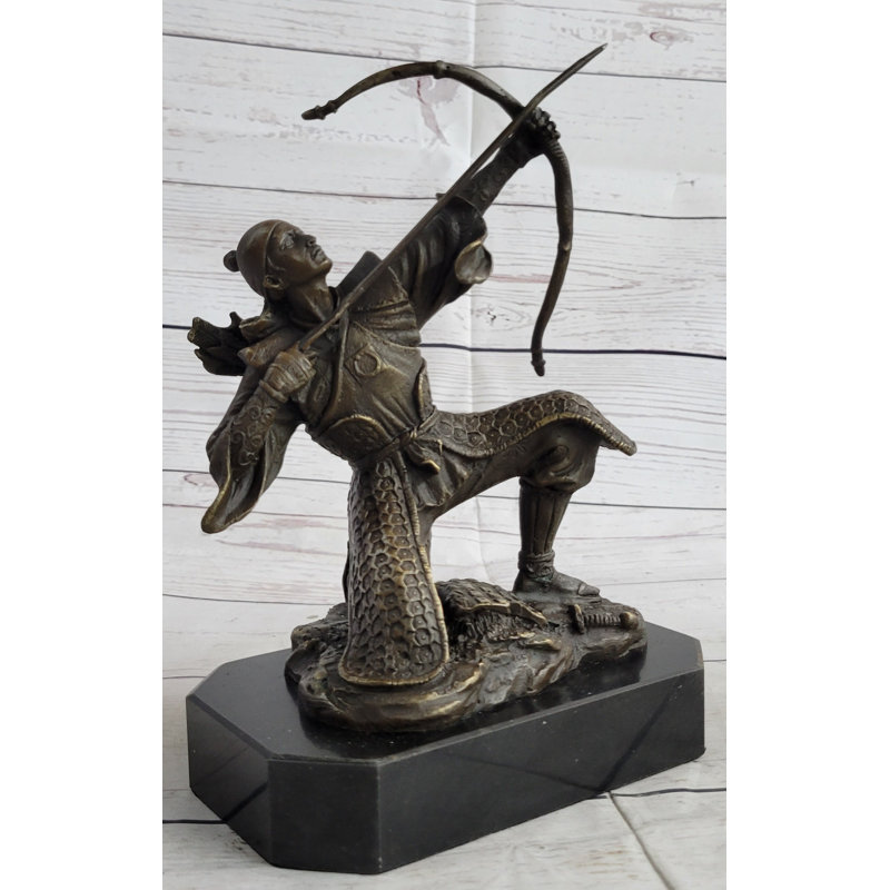 Figurine signée Forrest Samurai Archer Warrior