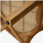 Chaise en bois d'acacia avec osier brun clair Netro