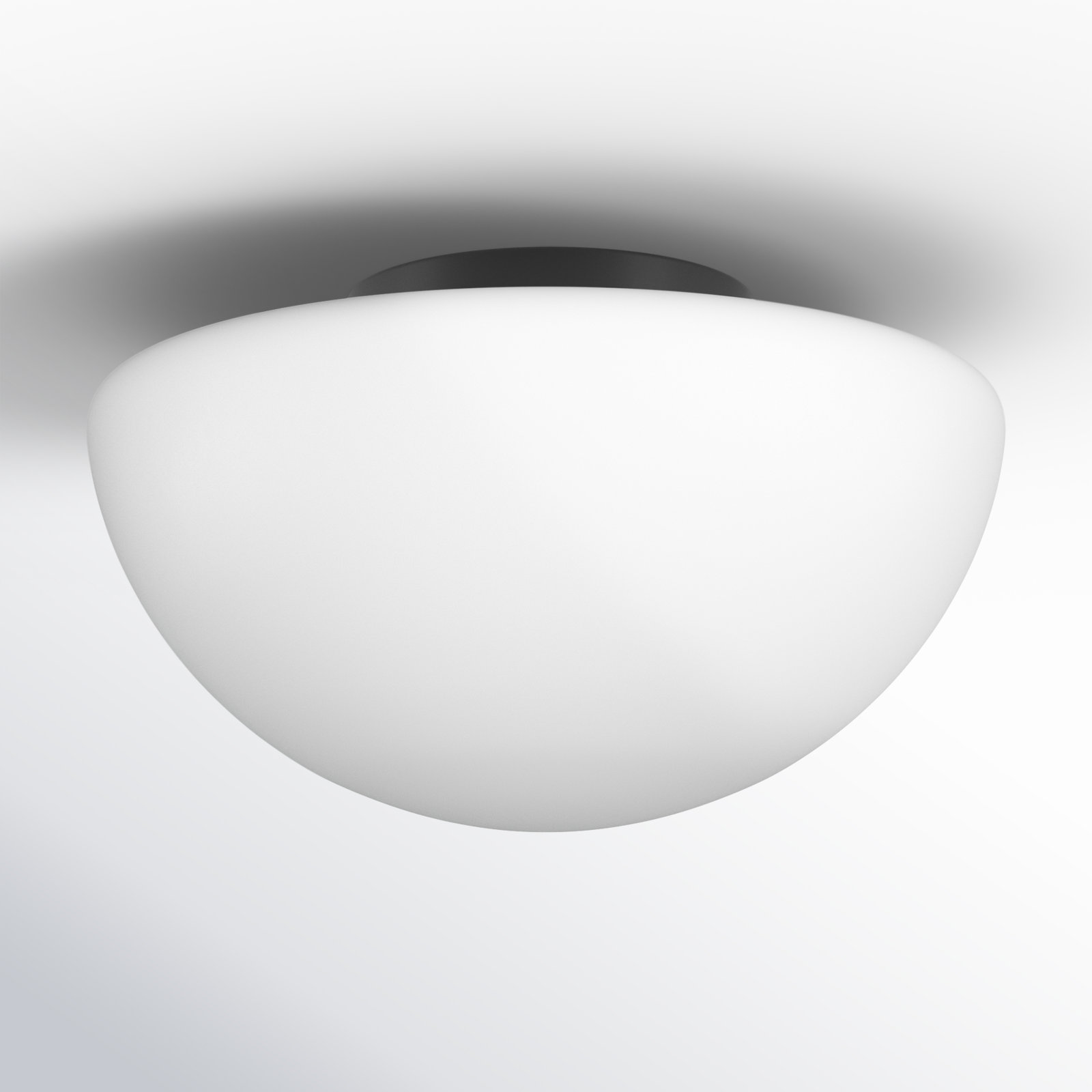 Porter Single Light Glass Flush Mount, 9.5" H x 17" W x 17" D