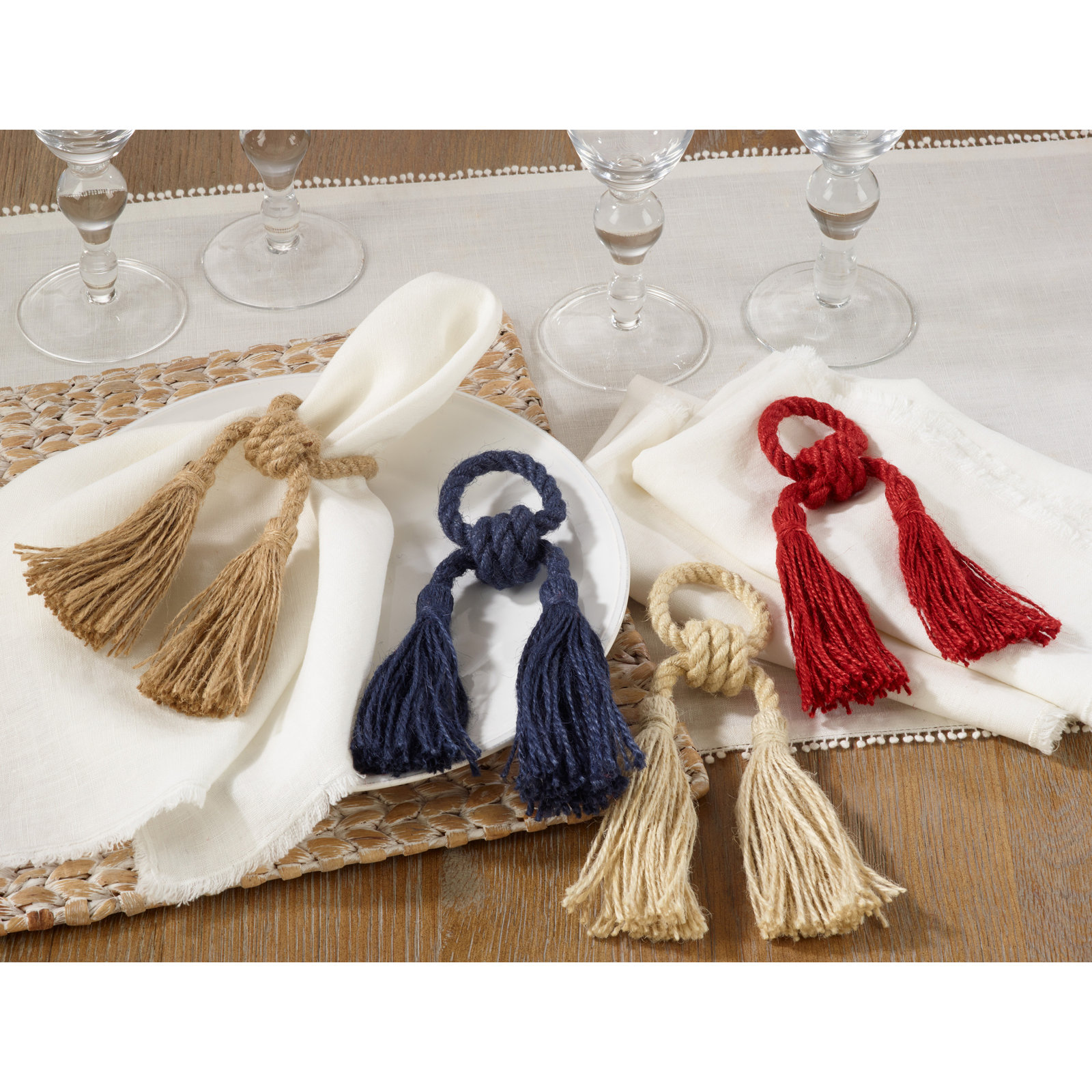 Harrietta Jute Napkin Ring, Natural