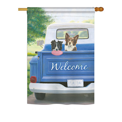 Torell Double Sided 40'' H x 28'' W Polyester Animal House Flag