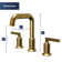 Karran 2-Handle Three Hole Widespread Bathroom Faucet with Matching Pop-up Drain