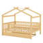 Lit en bois avec couchette