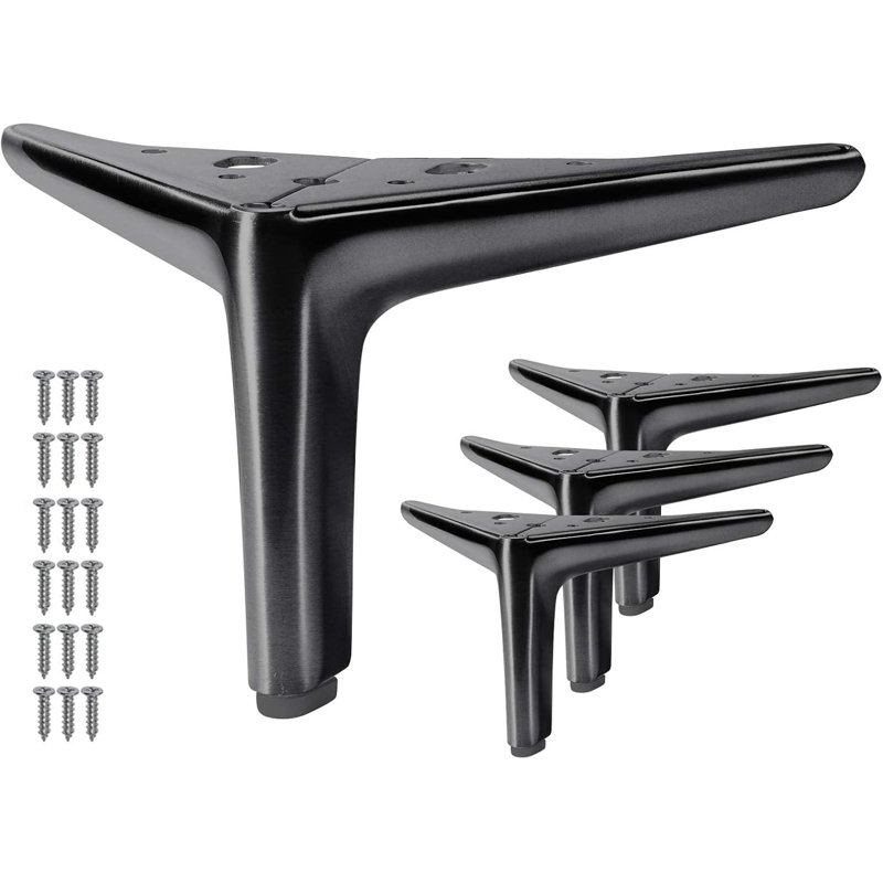 Ensemble de 4 pieds de meuble modernes pour armoire, canapé, canapé, table, chaise, lit, commode, garde-robe
