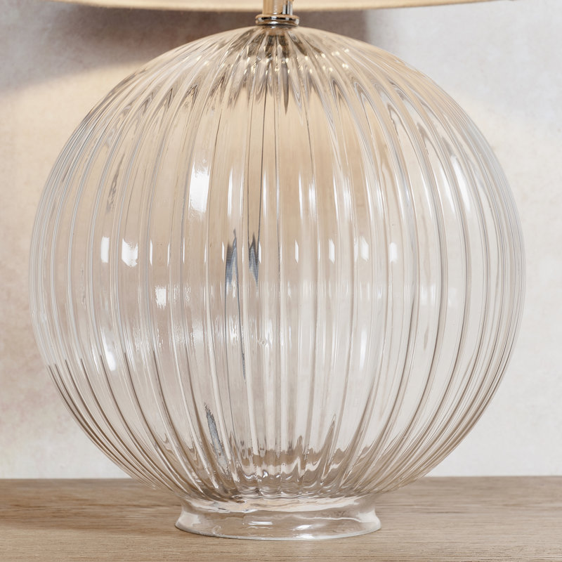 Caleigh Glass Lamp Base Lamp, Clear